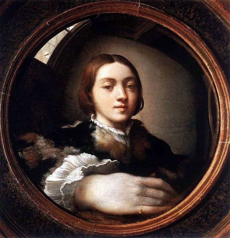 Self portrait in a convex mirror by Francesco Parmigianino