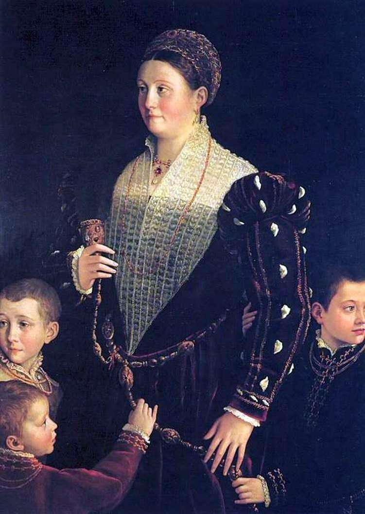 Viscountess Sansecondo with children by Francesco Parmigianino