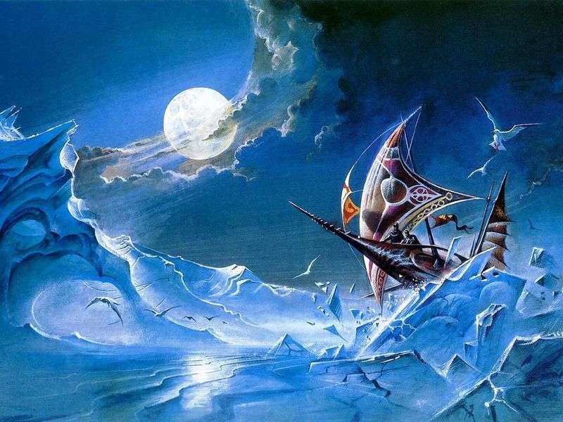 Slopes in the night. Ice Battle by Bruce Pennington