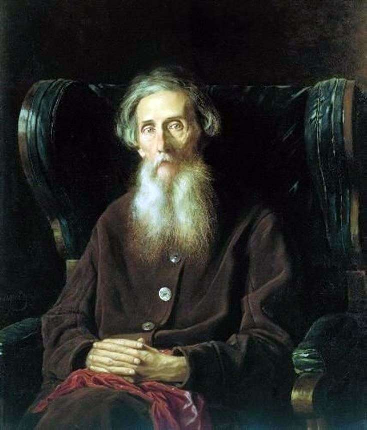 Portrait of the writer Vladimir Ivanovich Dahl by Vasily Perov