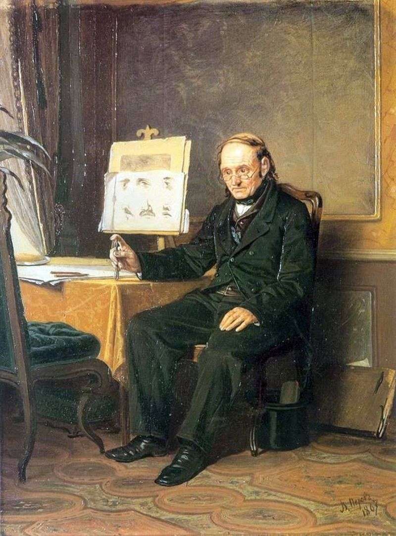 Drawing teacher by Vasily Perov