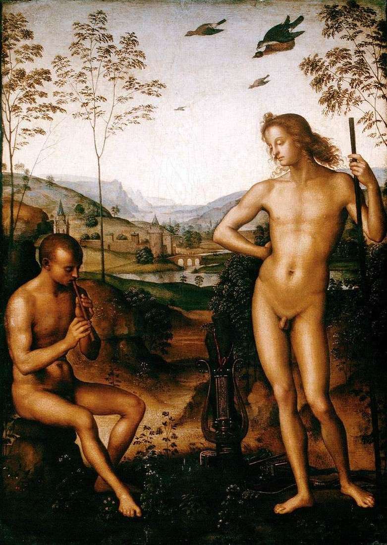 Apollo and Marsyas by Pietro Perugino