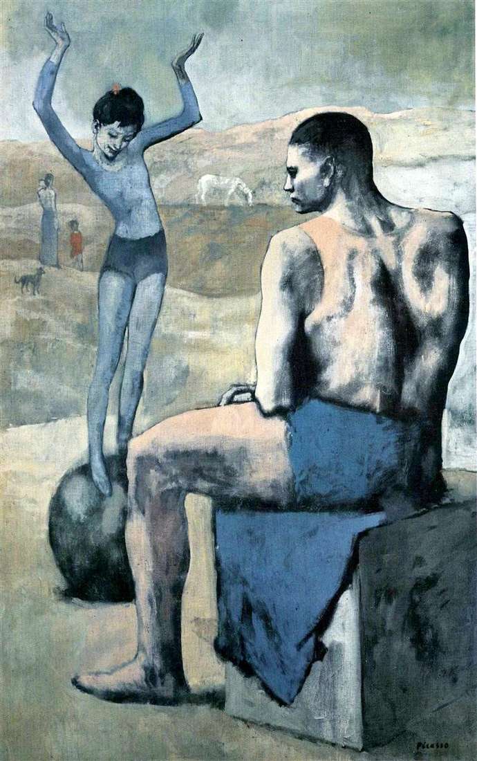 The girl on the ball by Pablo Picasso