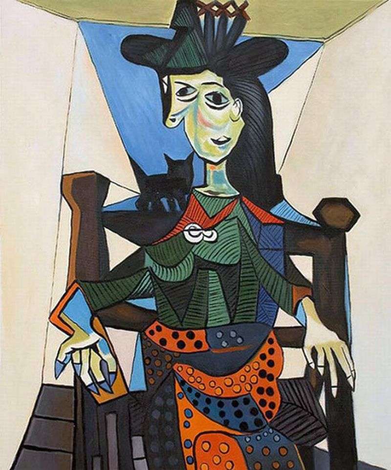 Dora Maar with a cat by Pablo Picasso