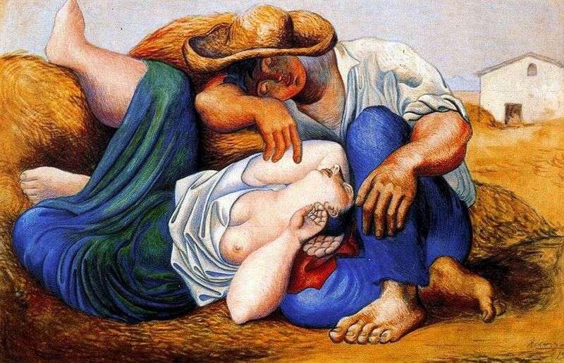 Sleeping peasants by Pablo Picasso