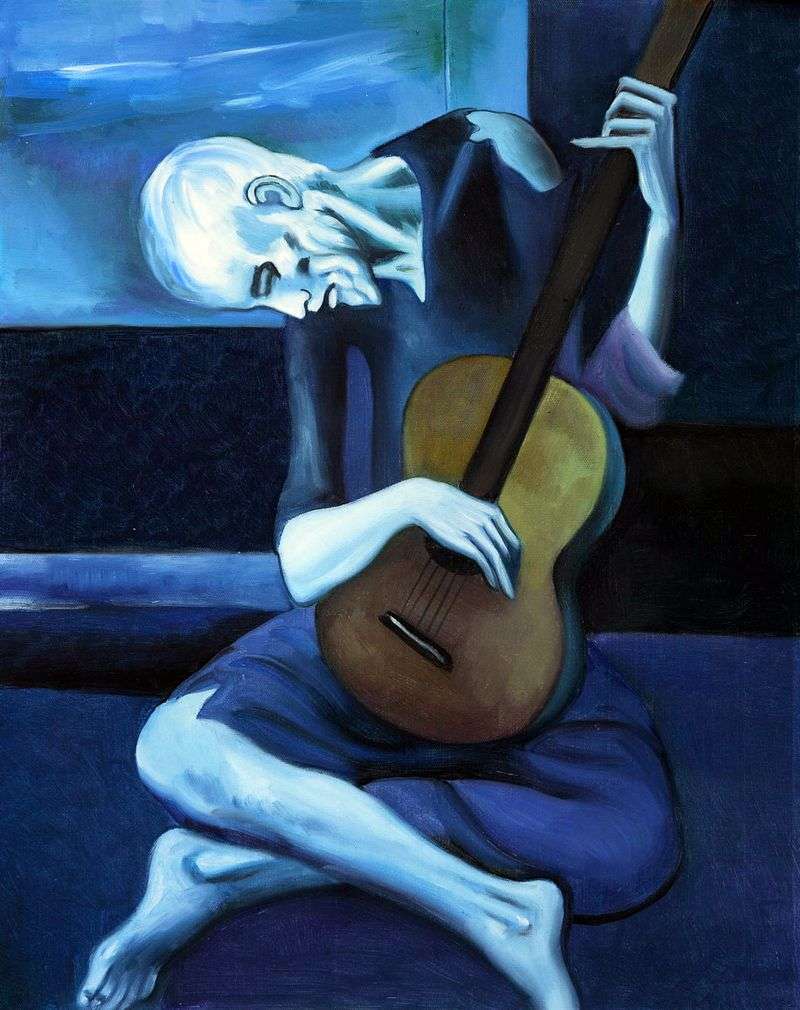 Old guitarist by Pablo Picasso