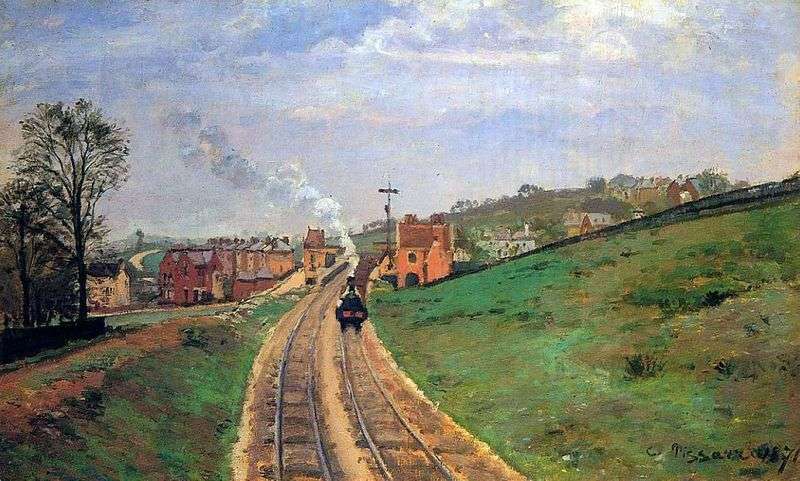 Lane Lordship Station at Dulwich by Camille Pissarro