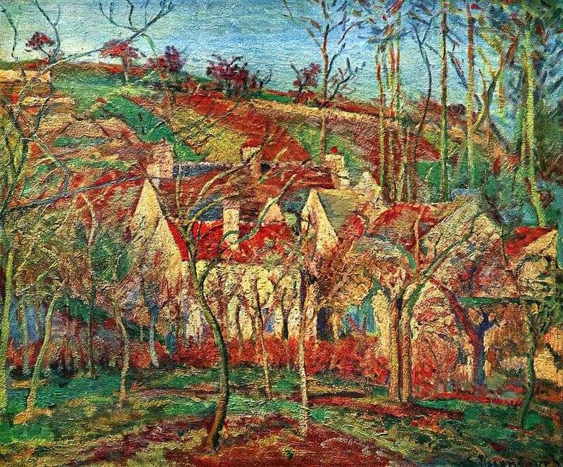 Red Roofs by Camille Pissarro