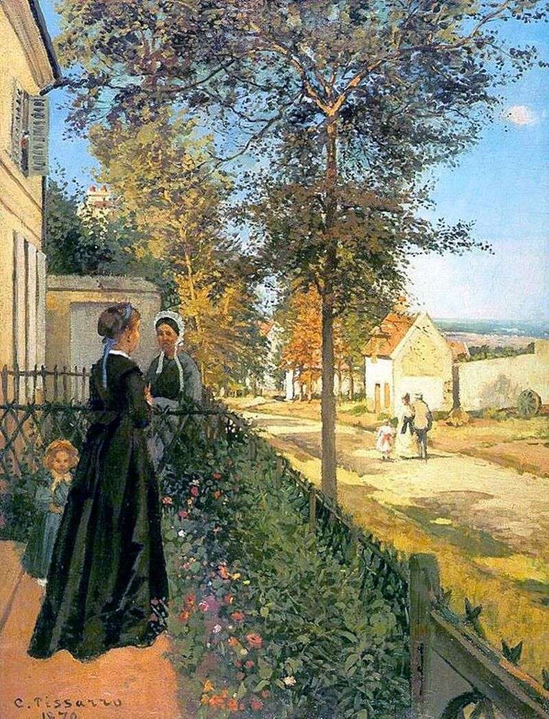 Lovelyenn. The road to Versailles (The road from Versailles to Lyuvesien) by Camille Pissarro