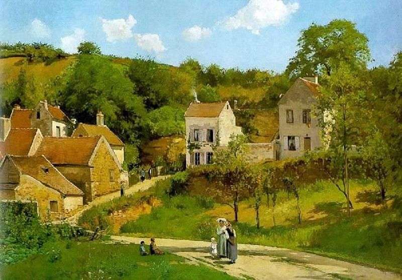 Hermitage in Pontoise by Camille Pissarro