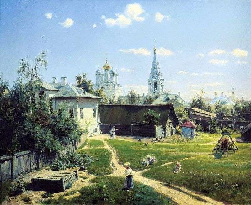 Moscow Yard by Vasily Polenov