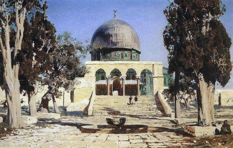 Haram Ash Sheriff by the area where the ancient temple of Jerusalem was located   Vasily Polenov
