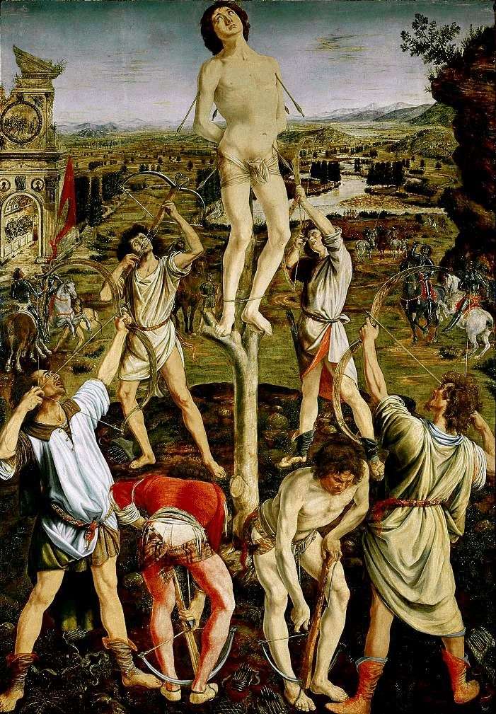 The Martyrdom of St. Sebastian by Antonio del Pollaiolo