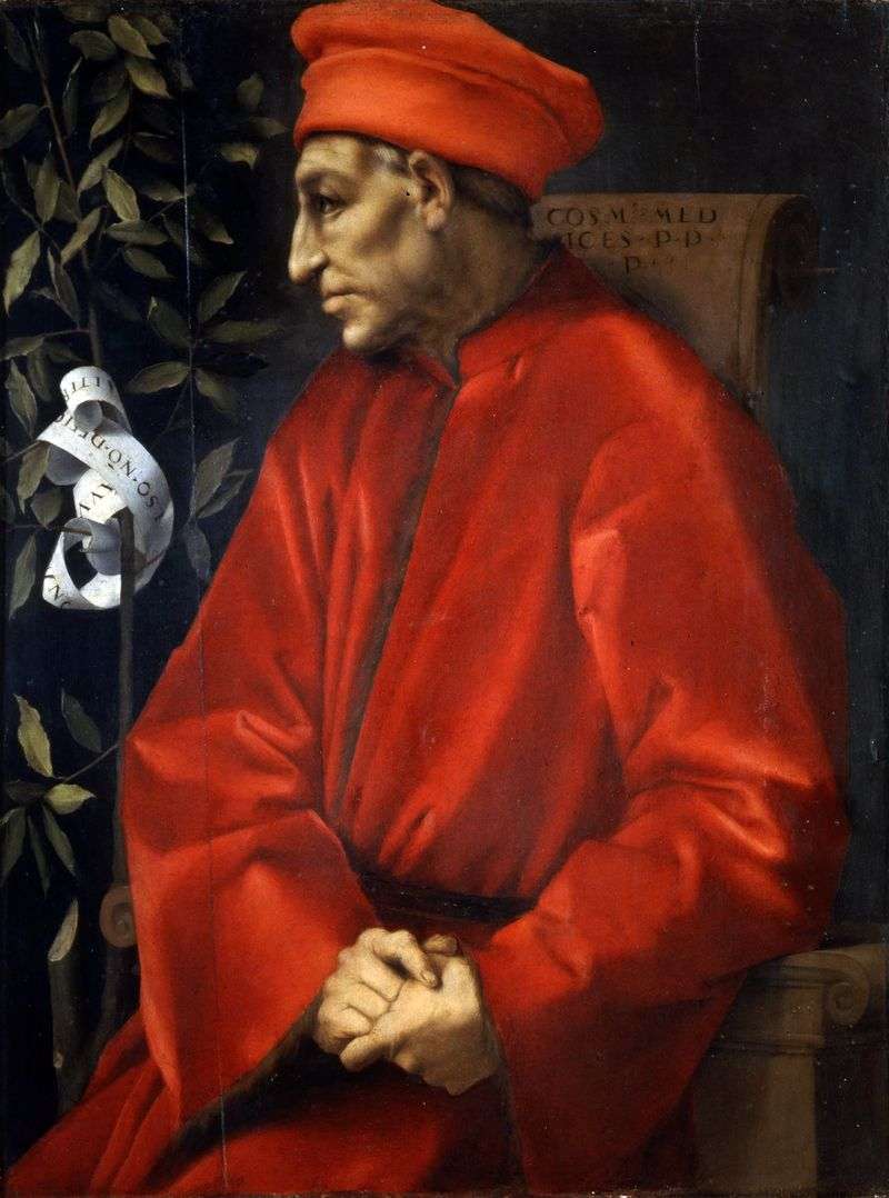 Portrait of Cosimo Senior Medici by Jacopo Pontormo