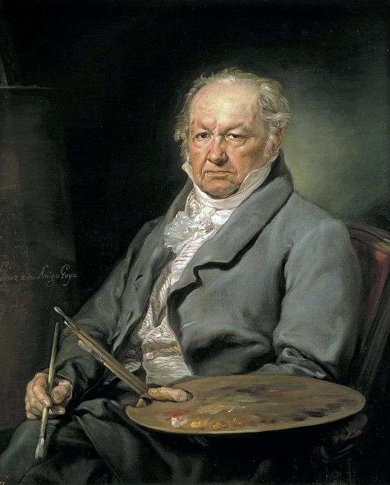 Artist Francisco Goya by Lopez Porthan
