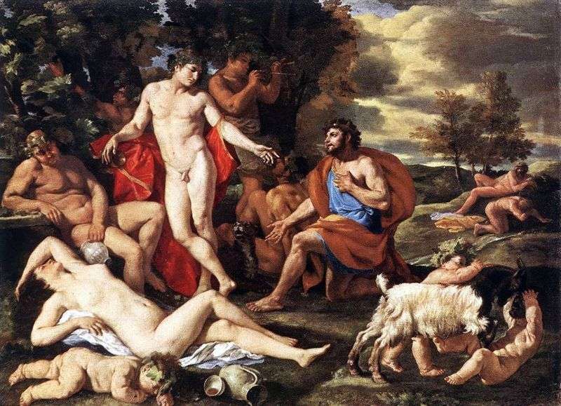 Bacchus and Midas by Nicolas Poussin