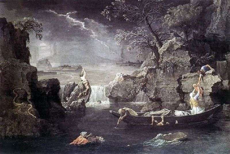 Winter. Flood by Nicolas Poussin