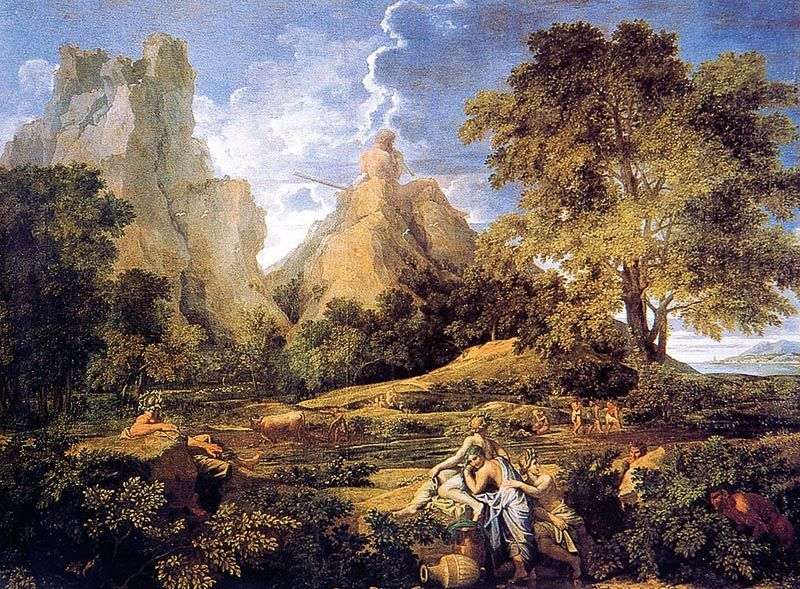 Landscape with Polyphemus by Nicolas Poussin &;; &; nbsp