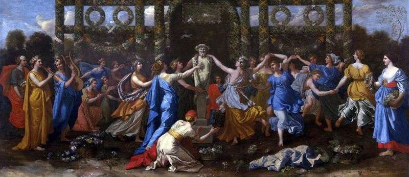 Dance in honor of Priapus by Nicolas Poussin