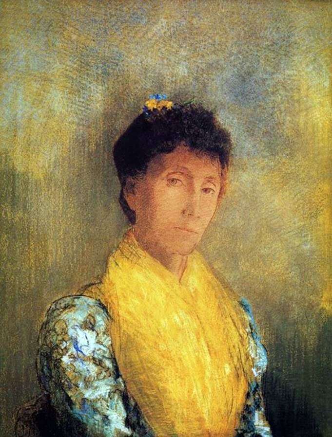 Woman in Yellow by Odilon Redon