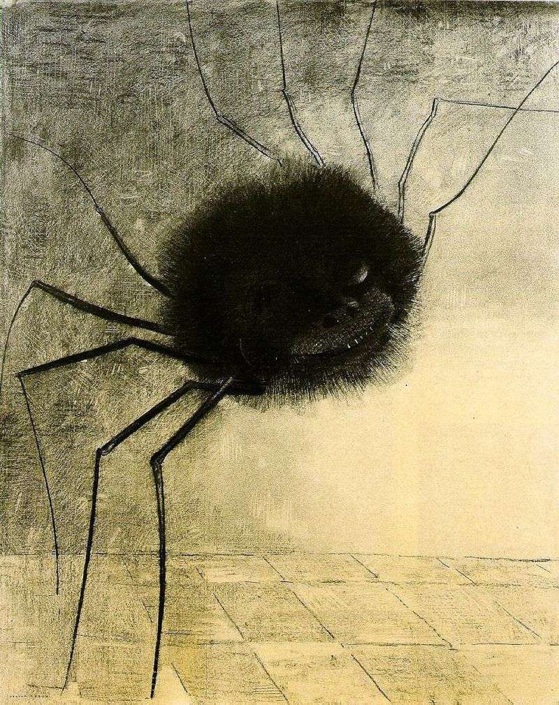 Smiling Spider by Odilon Redon