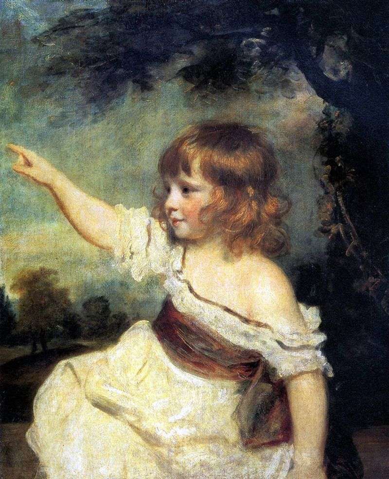 Portrait of a Lady Jones as a Child by Joshua Reynolds