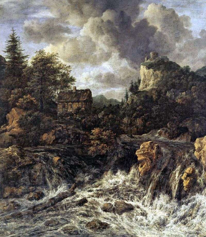 Waterfall by Jacob van Ruisdal