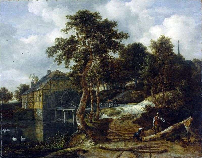 Landscape with Mill by Jacob van Ruisdal