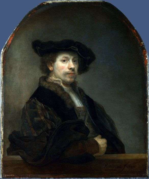 Self Portrait at the Age of 34 by Rembrandt Harmens Van Rhine