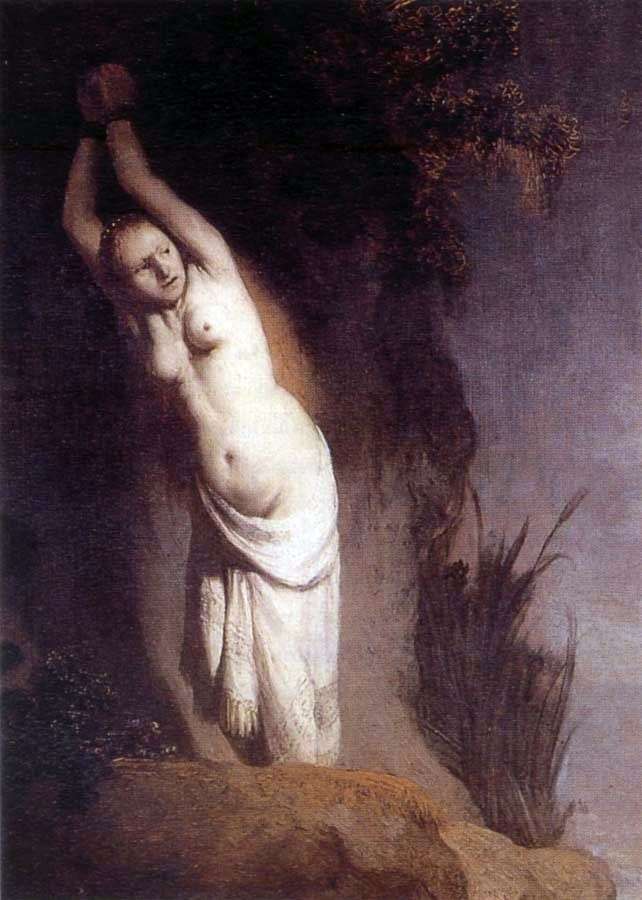 Andromeda by Rembrandt Harmens Van Rhine