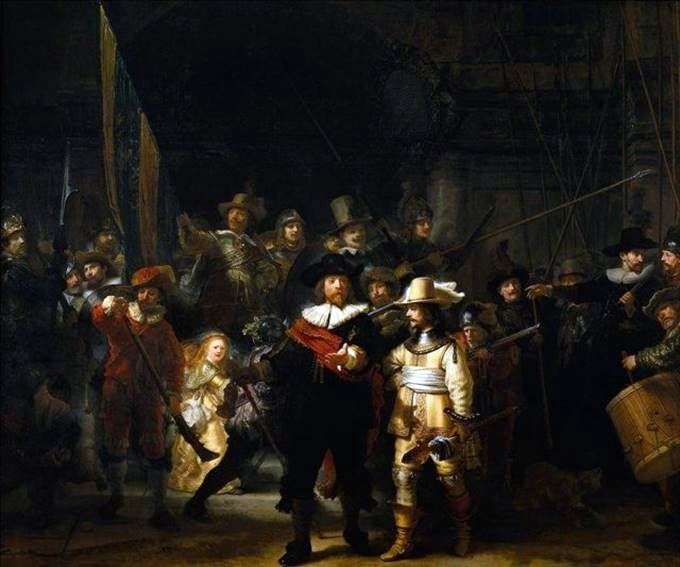 Speech of the rifle company by Rembrandt Harmens Van Rhine