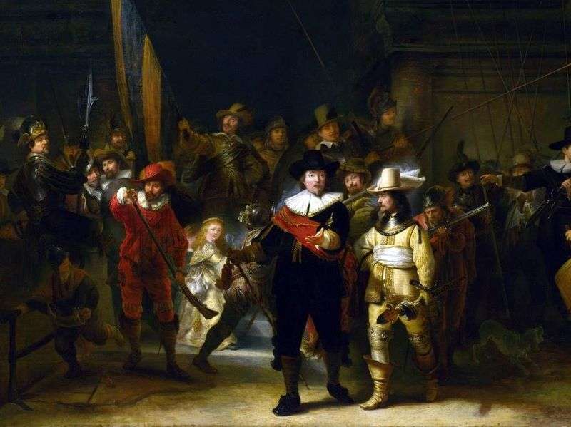 Night Watch by Rembrandt Harmens Van Rhine