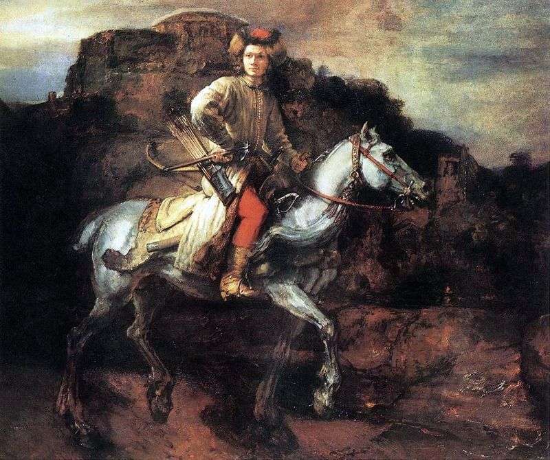 Polish Horseman by Rembrandt Harmens Van Rhine