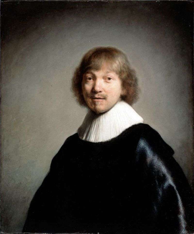 Portrait of Jacques de Gaine III by Rembrandt Harmens Van Rhine