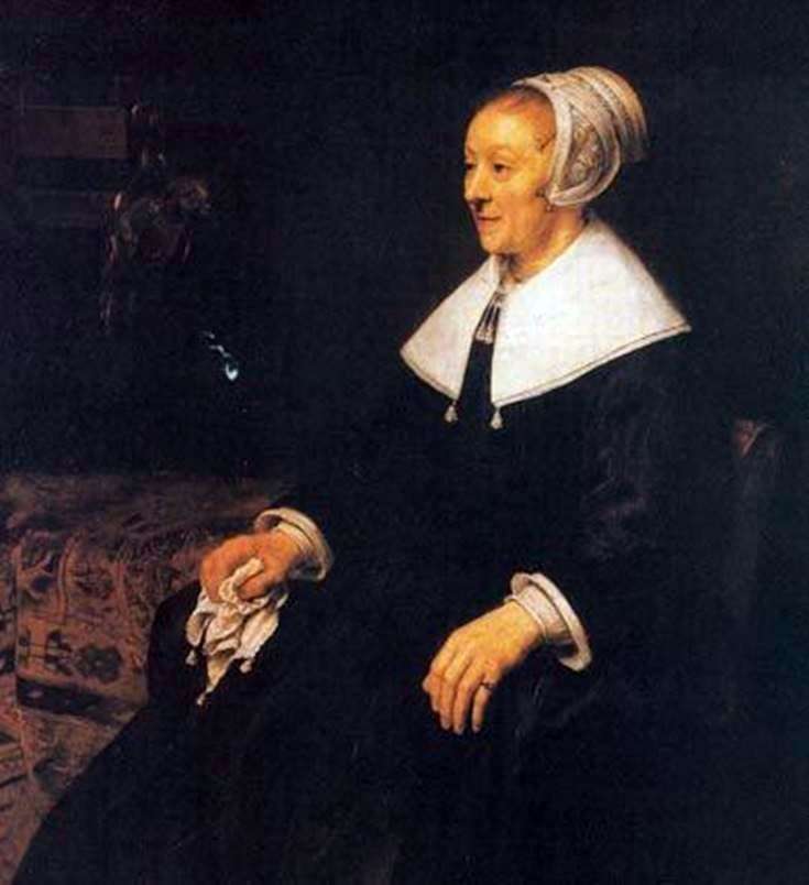 Portrait of Katrina Hoogsat by Rembrandt Harmens Van Rhine