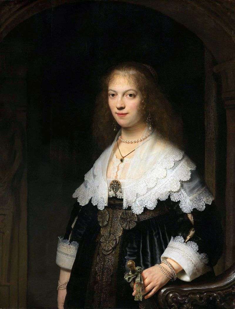 Portrait of Maria Trip by Rembrandt Harmens Van Rhine