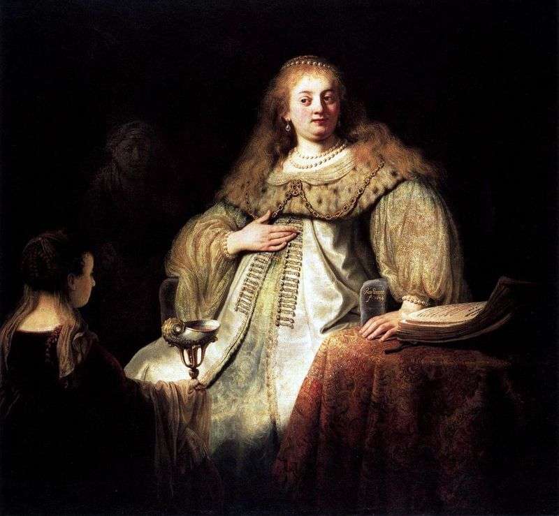 Sofonisba Takes a Bowl of Poison by Rembrandt Harmens Van Rhine