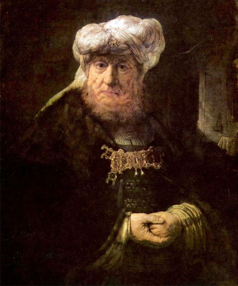 King Uzziah Shocked With Leprosy by Rembrandt Harmens Van Rhine