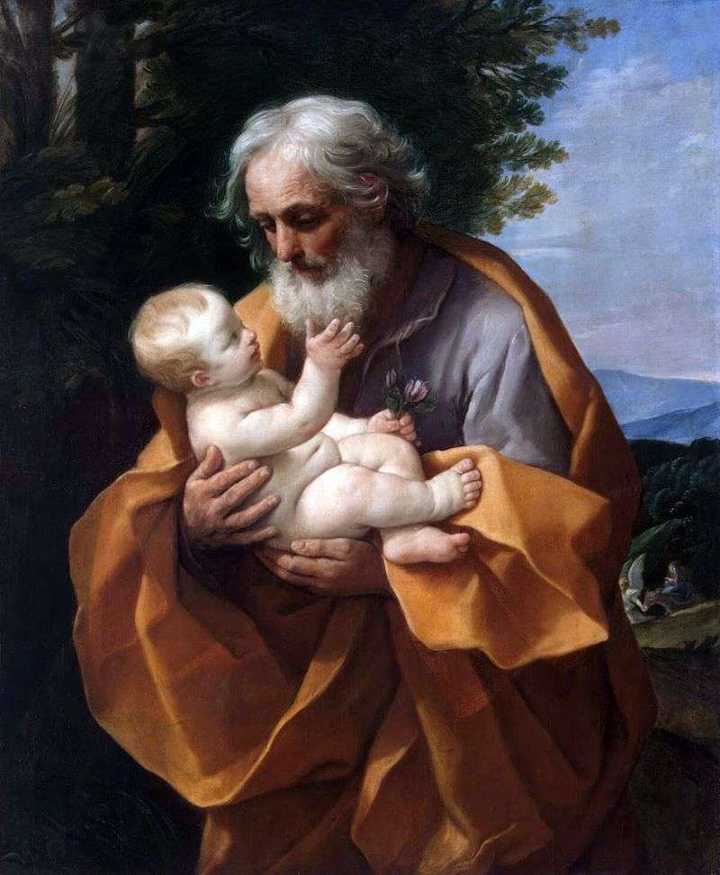 Joseph and the Baby Jesus by Guido Reni