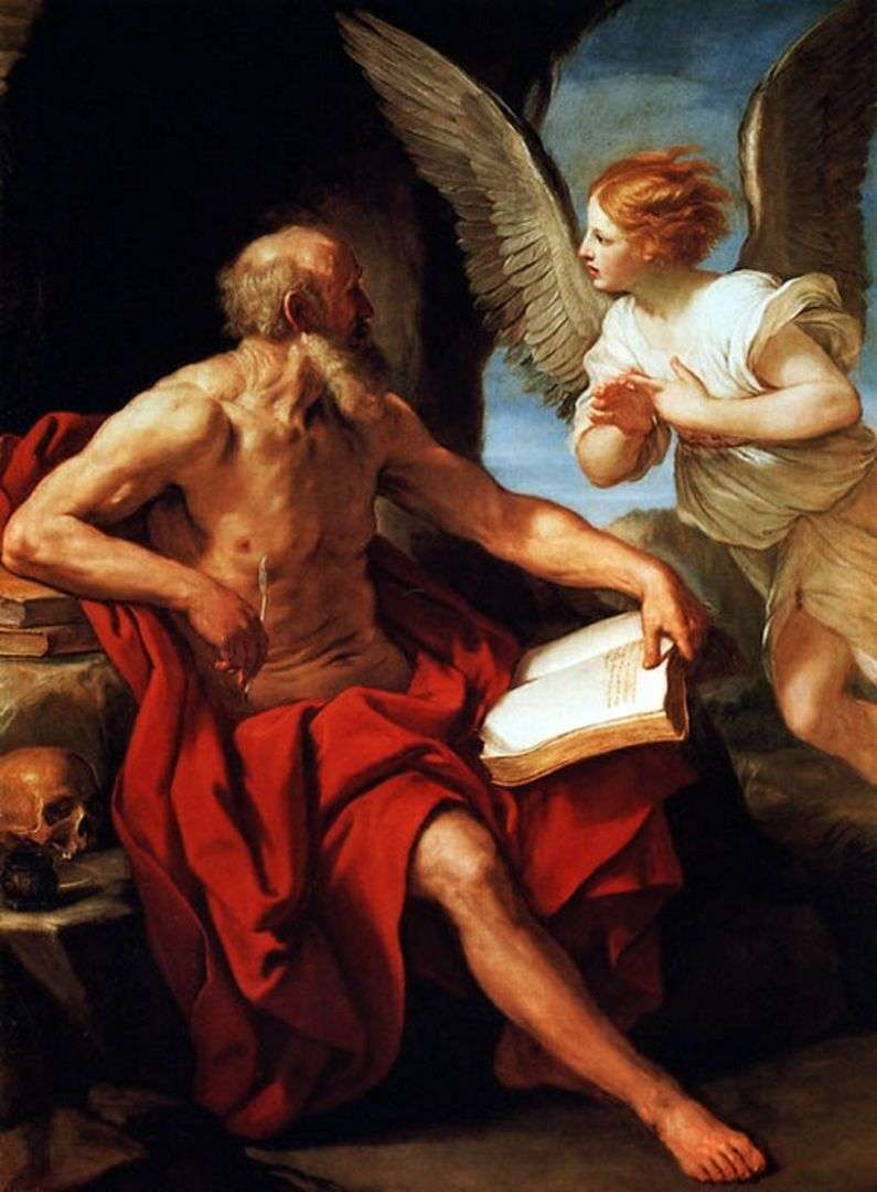 Saint Jerome and the Angel by Guido Reni