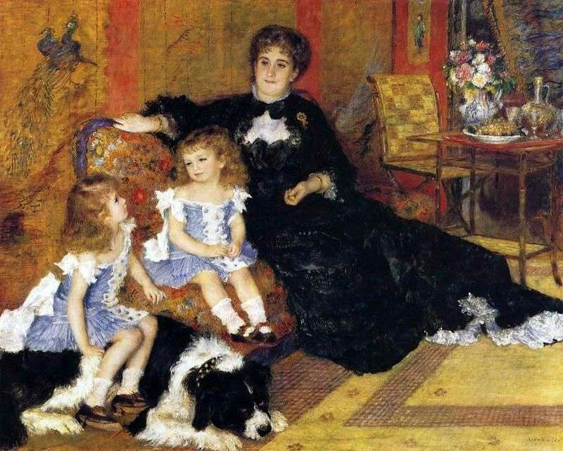Madame Charpentier with children by Pierre Auguste Renoir