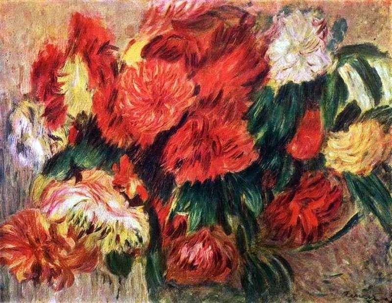 Still Life with Chrysanthemums by Pierre Auguste Renoir
