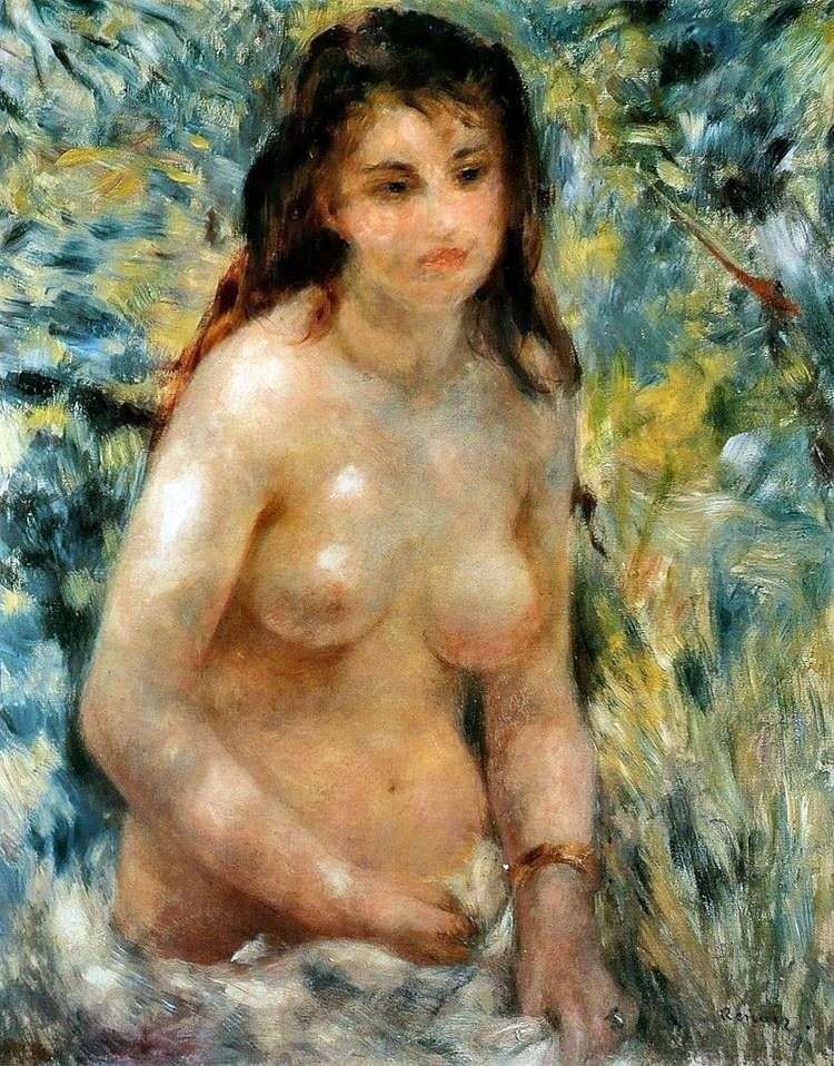 Nude in the sunlight by Pierre Auguste Renoir