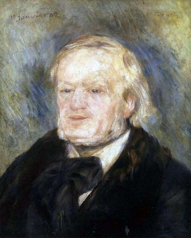 Portrait of Wagner by Pierre Auguste Renoir