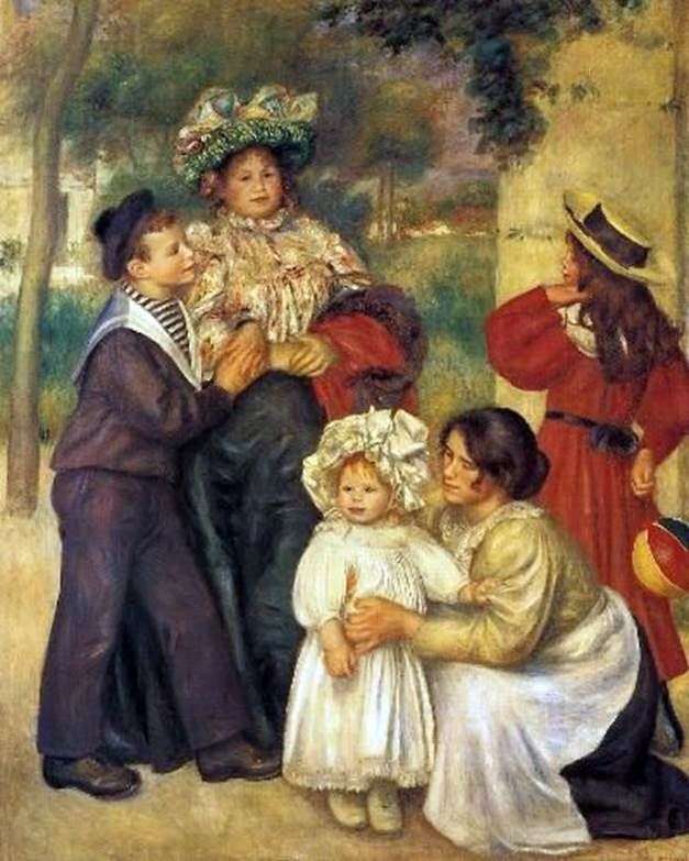 Artists family by Pierre Auguste Renoir