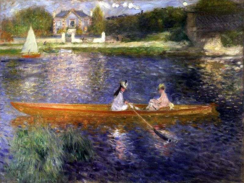 Skiff by Pierre Auguste Renoir
