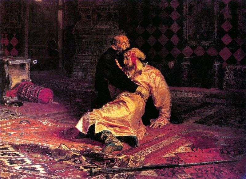 Ivan the Terrible and his son Ivan by Ilya Repin