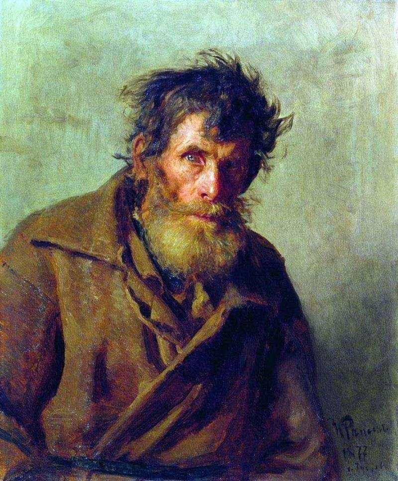 The timid little man by Ilya Repin