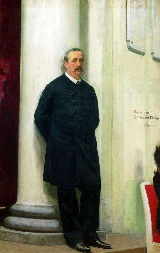 Portrait of the composer and chemist Alexander Borodin Porfirievich by Ilya Repin