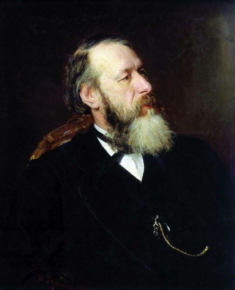 Portrait of the critic V. V. Stasov by I. E. Repin